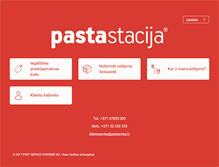 Tablet Screenshot of pastastacija.lv